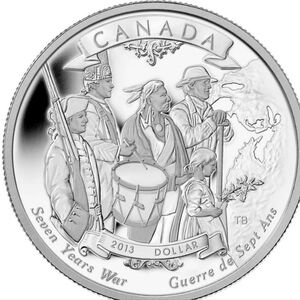 RCM 2013 $1 End of the Seven Years War, 250th Anniversary - Pure Silver